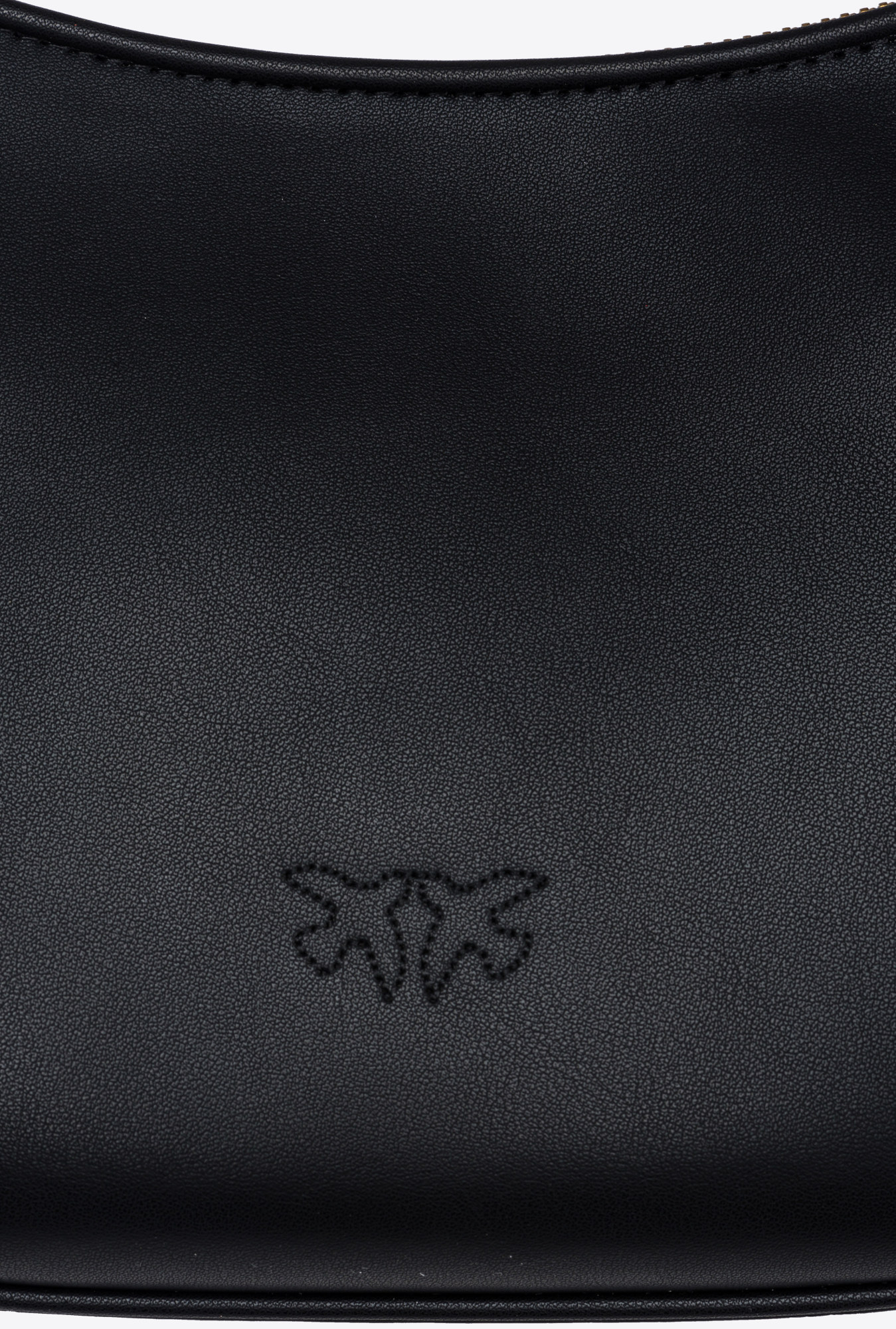 Pinko Mini Love Bag Half Moon Simply In Black-antique Gold