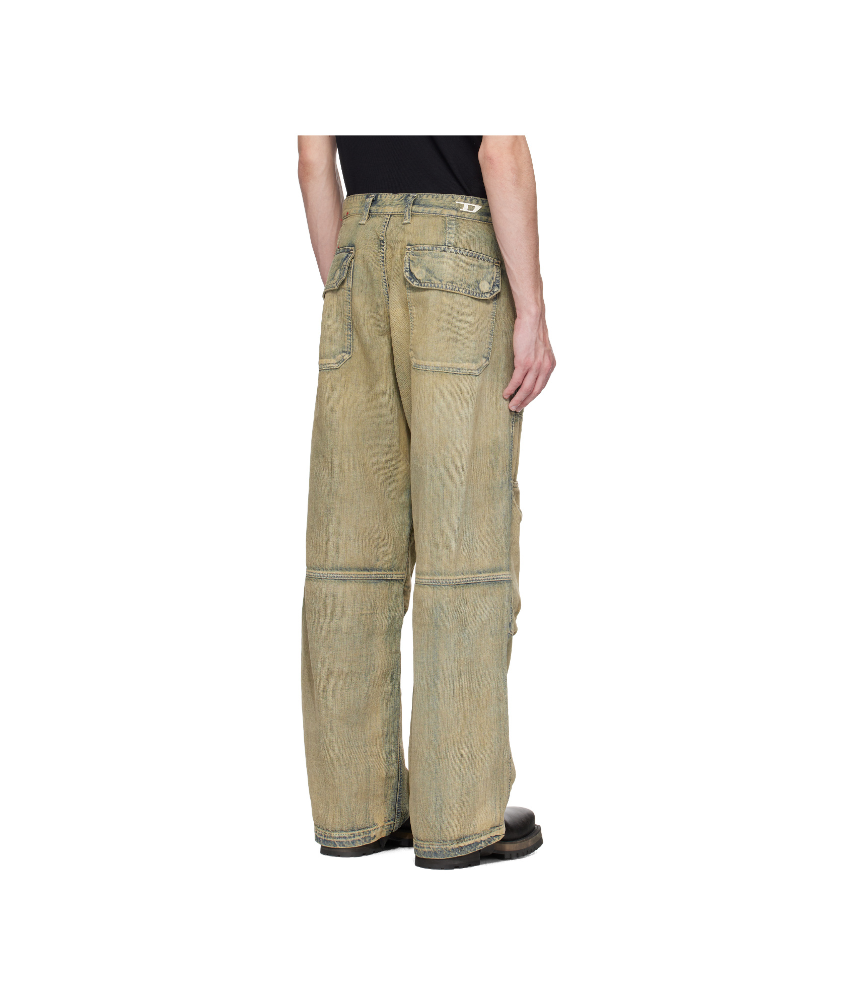 Diesel Relaxed Jeans D-shift 09l49 In Green