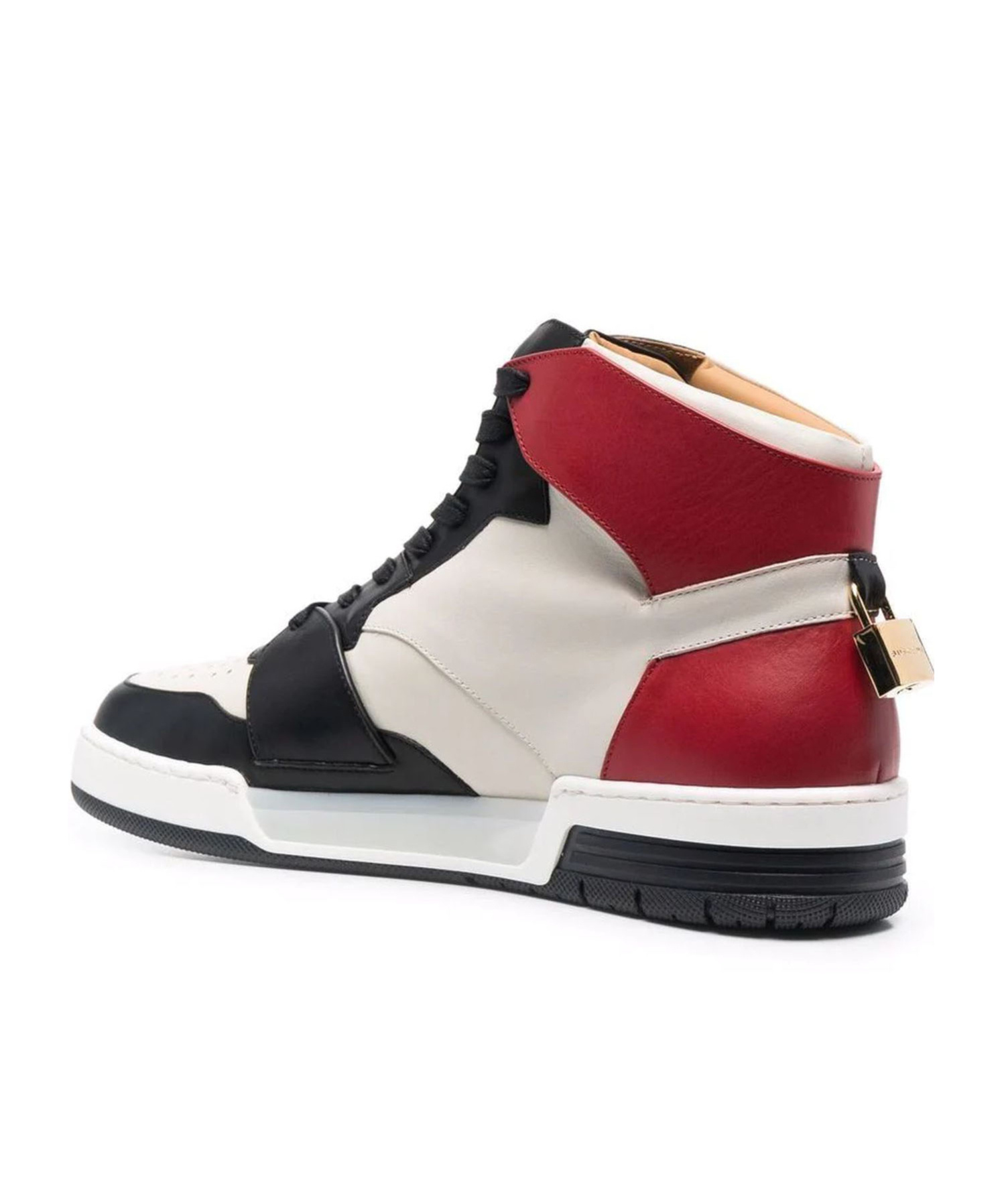 Buscemi High-top Colour-block Sneakers In White