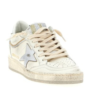 Golden Goose Star Detail Sneakers With Contrast Heel In White
