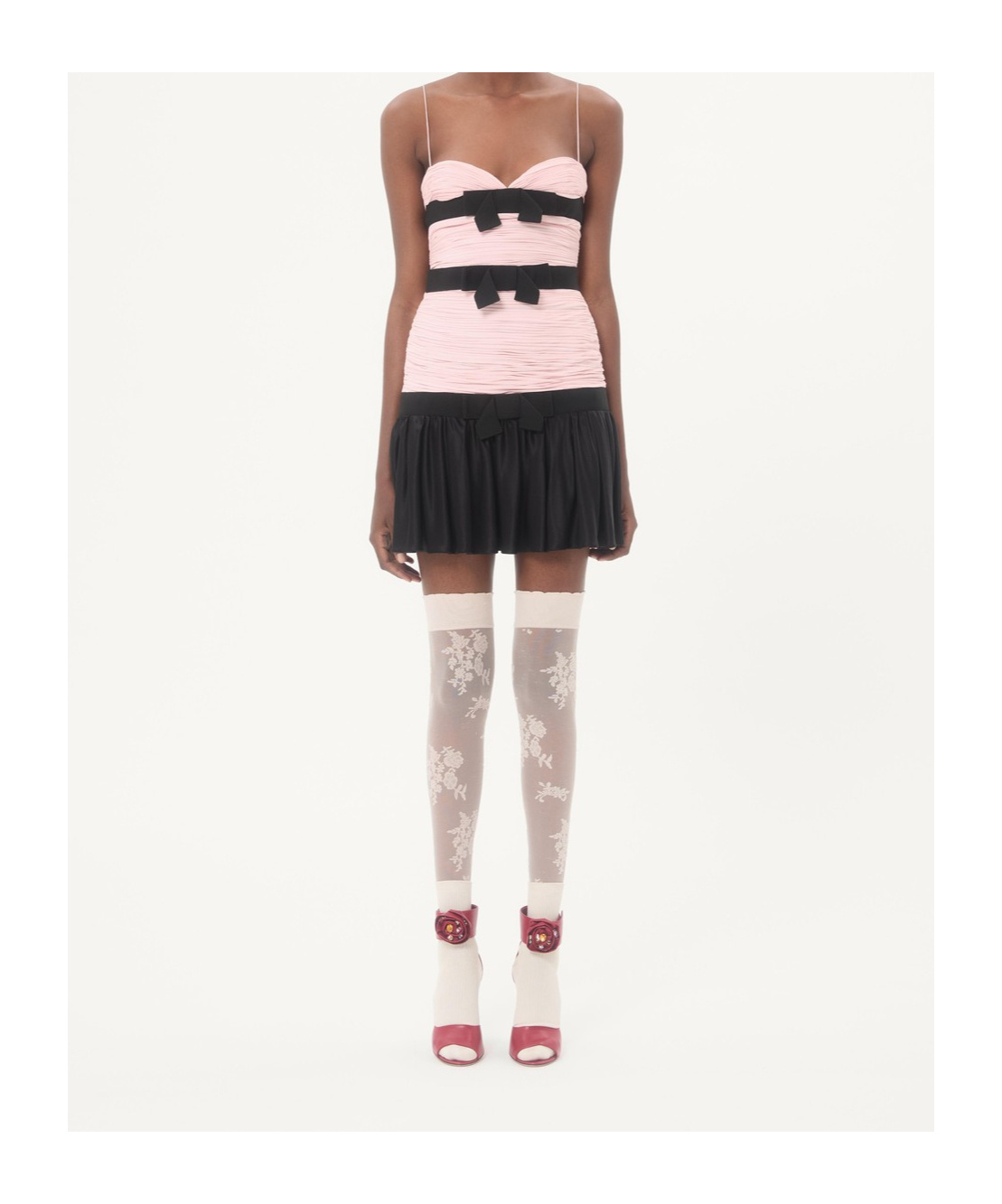 Valentino Suspender Dress In Multi