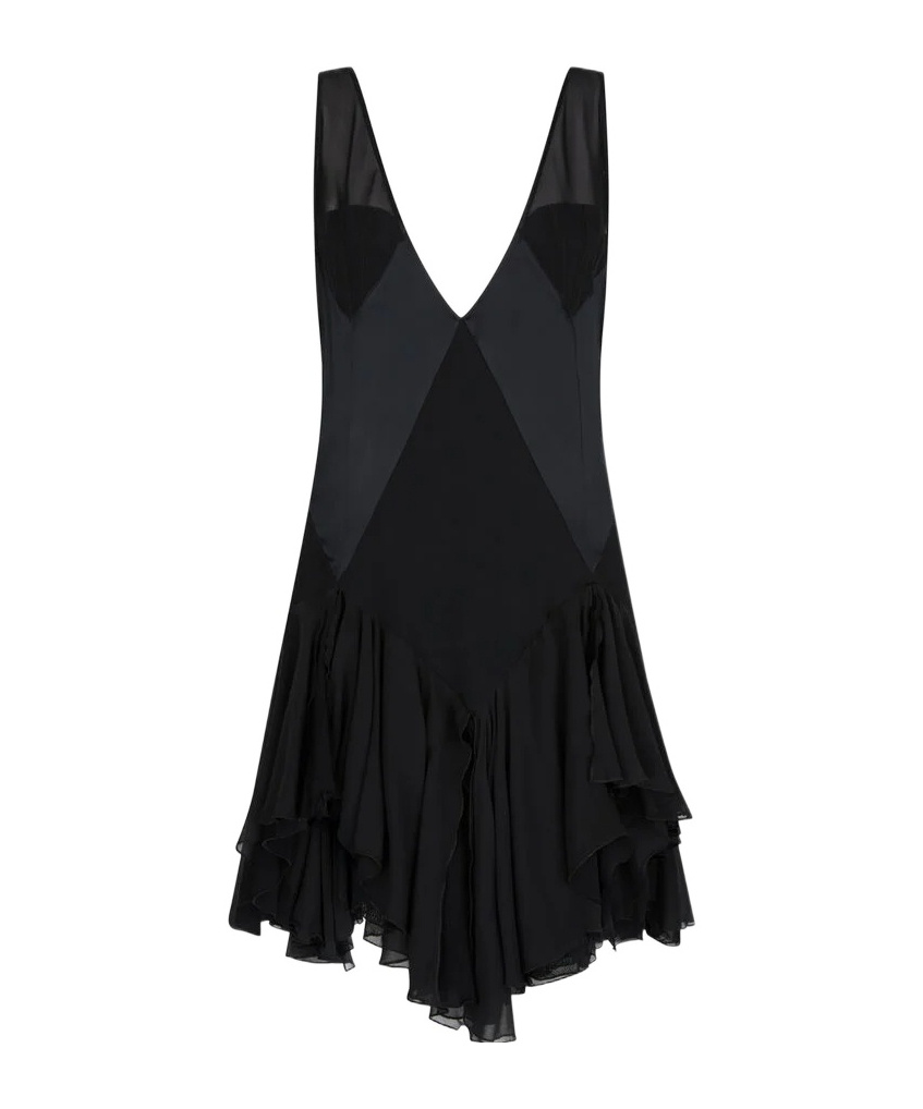ATTICO BLACK MINI DRESS