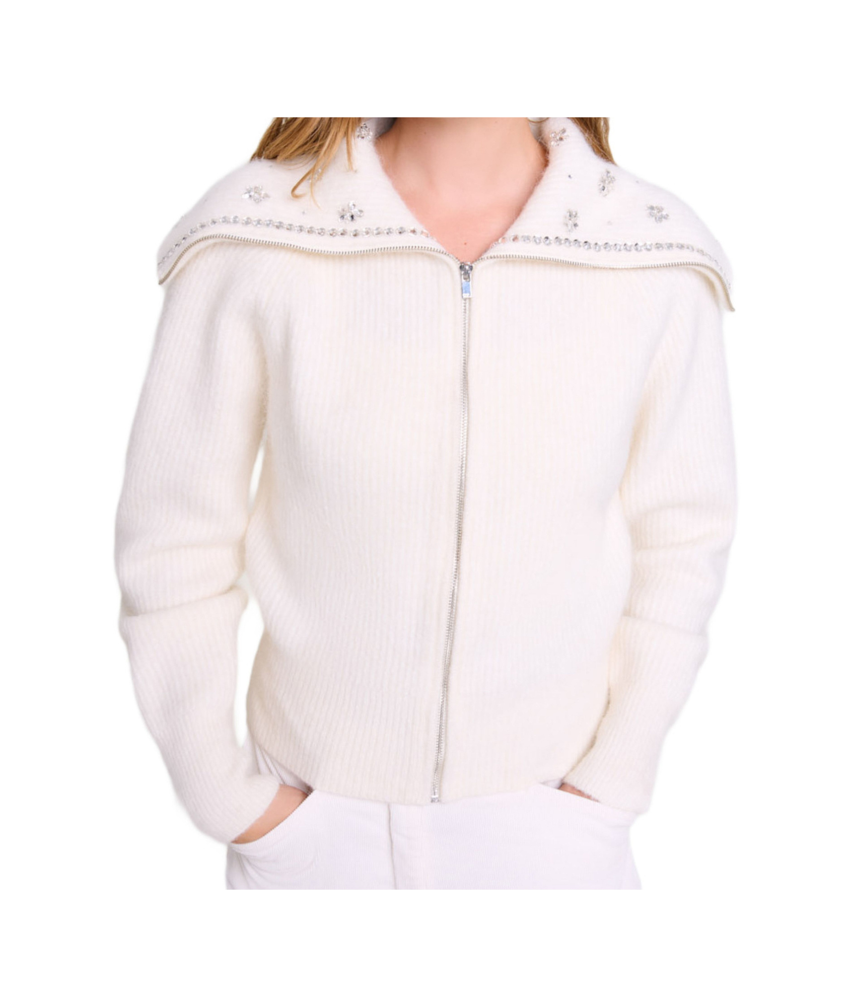 MAJE LONG-SLEEVED CARDIGAN