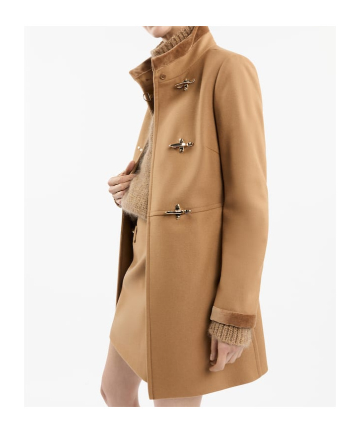 Fay Romantic Coat In Nude