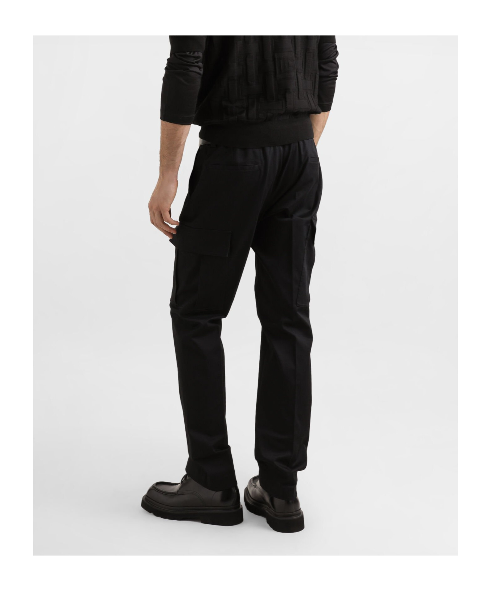 Dolce & Gabbana Black Cotton Pants With Pockets In Black