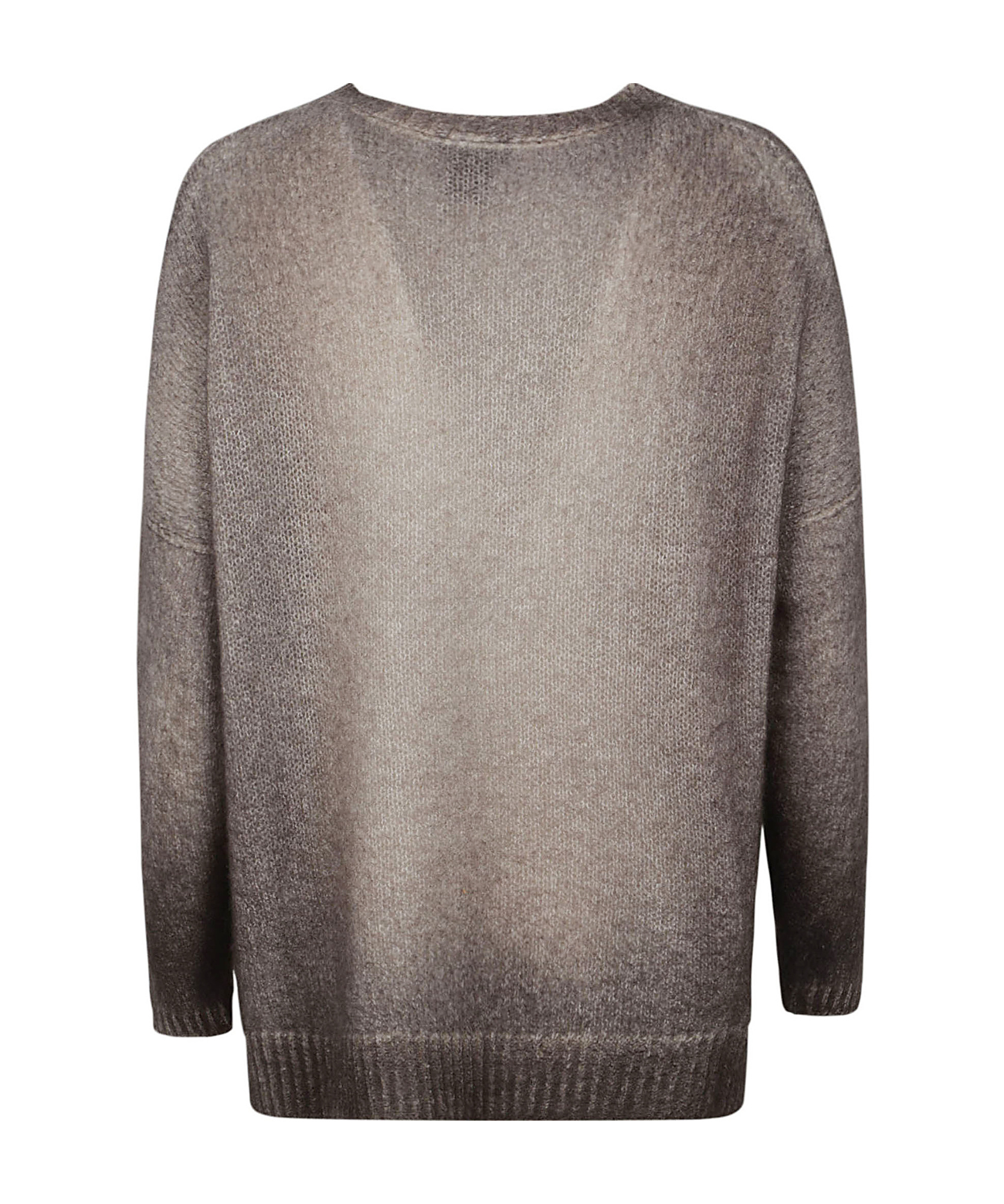 Avant Toi Gradient Knit Sweater In Gray