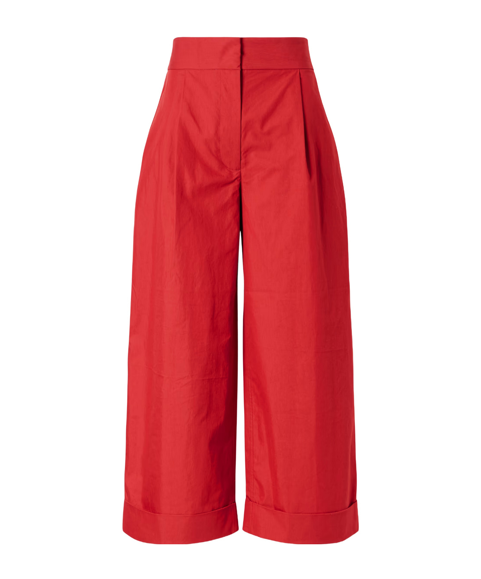 Proenza Schouler Talla Cotton-blend Wide-leg Pants In Red