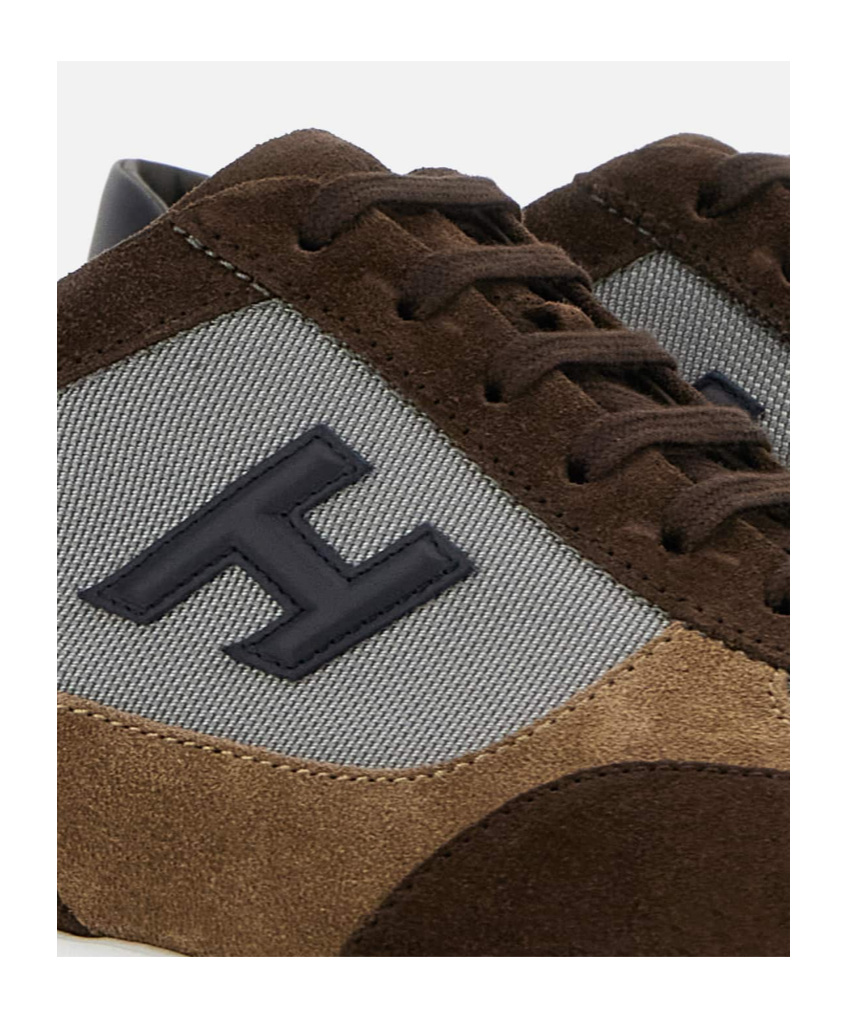Hogan Interactive Sneakers In Brown
