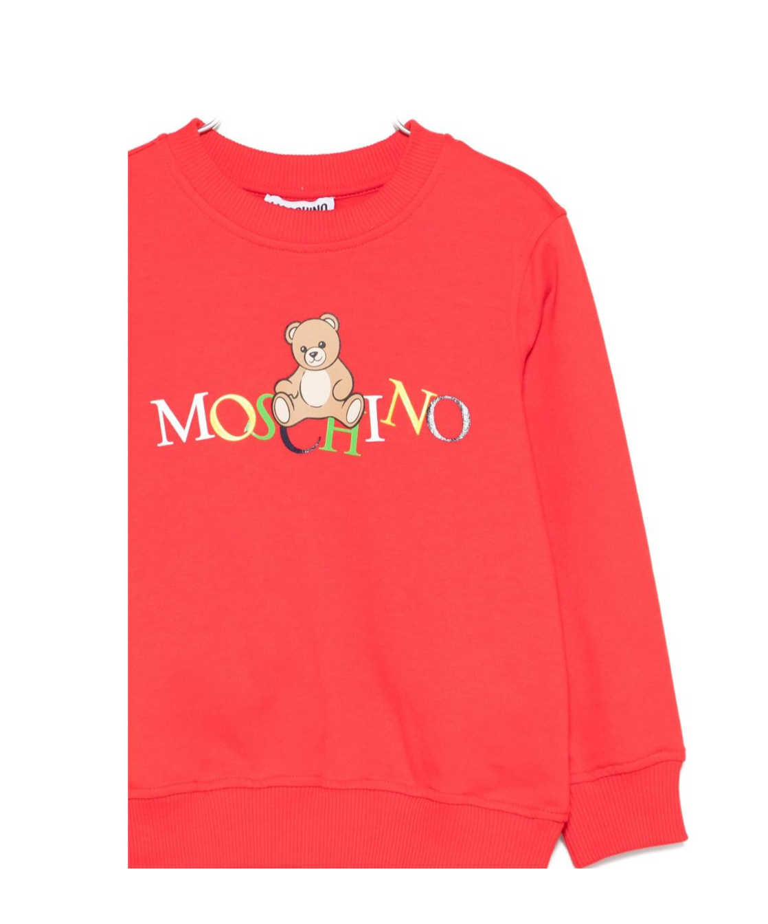 Moschino Teddy-logo Sweatshirt In Orange