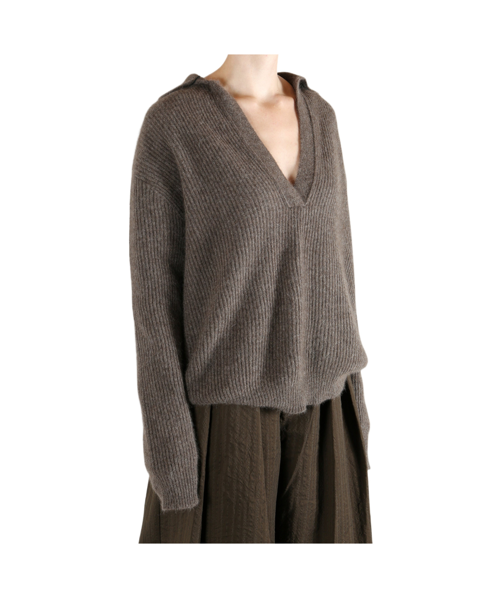 Uma Wang Raccoon Sweater In Brown