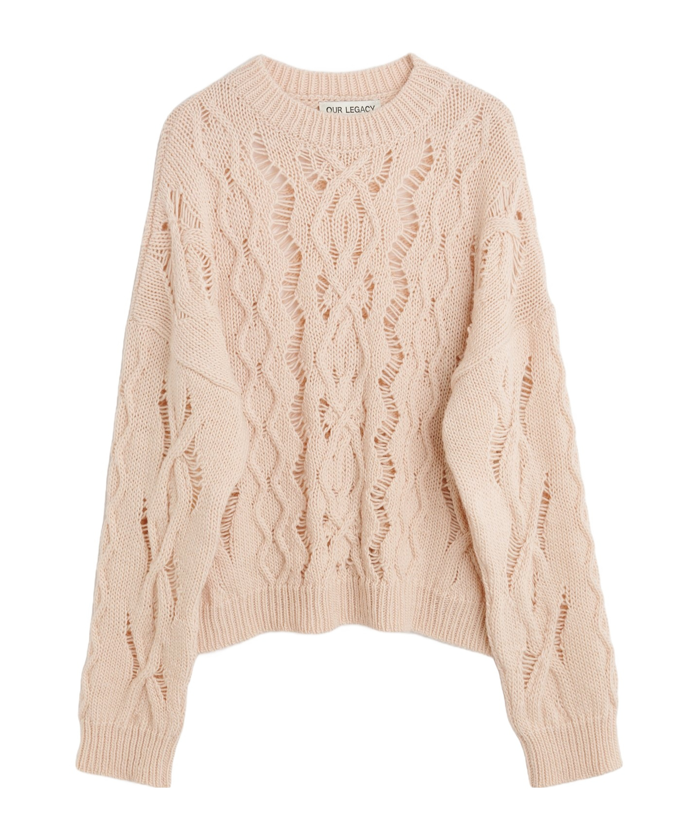 Our Legacy Twisted Sweater In Nude