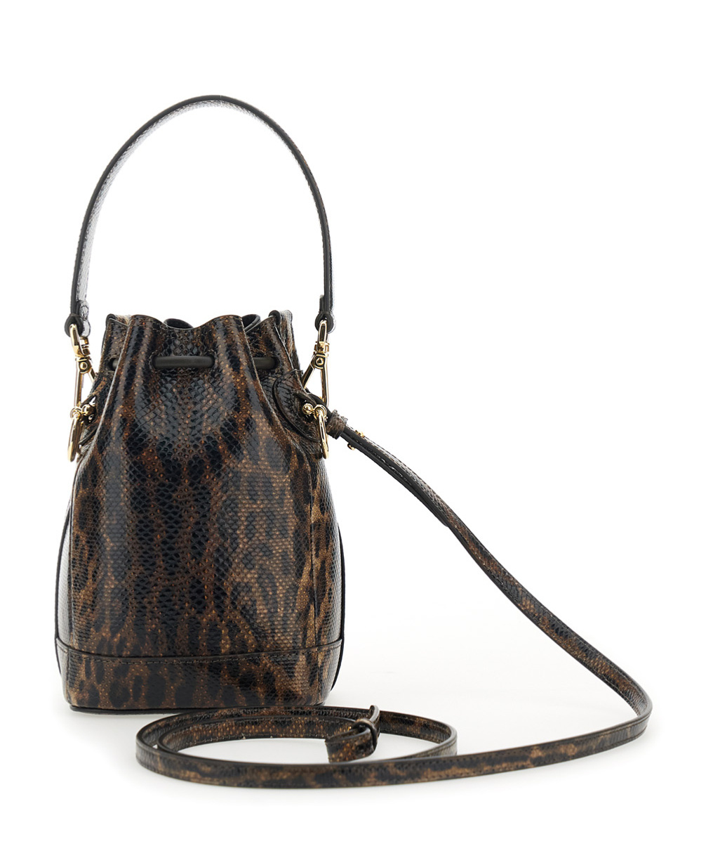 Fendi Mon Tresor Bucket Shoulder Bag In Brown