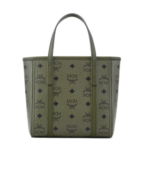Mcm Mini Toni Visetos-monogram Top-zip Tote Bag In Brown