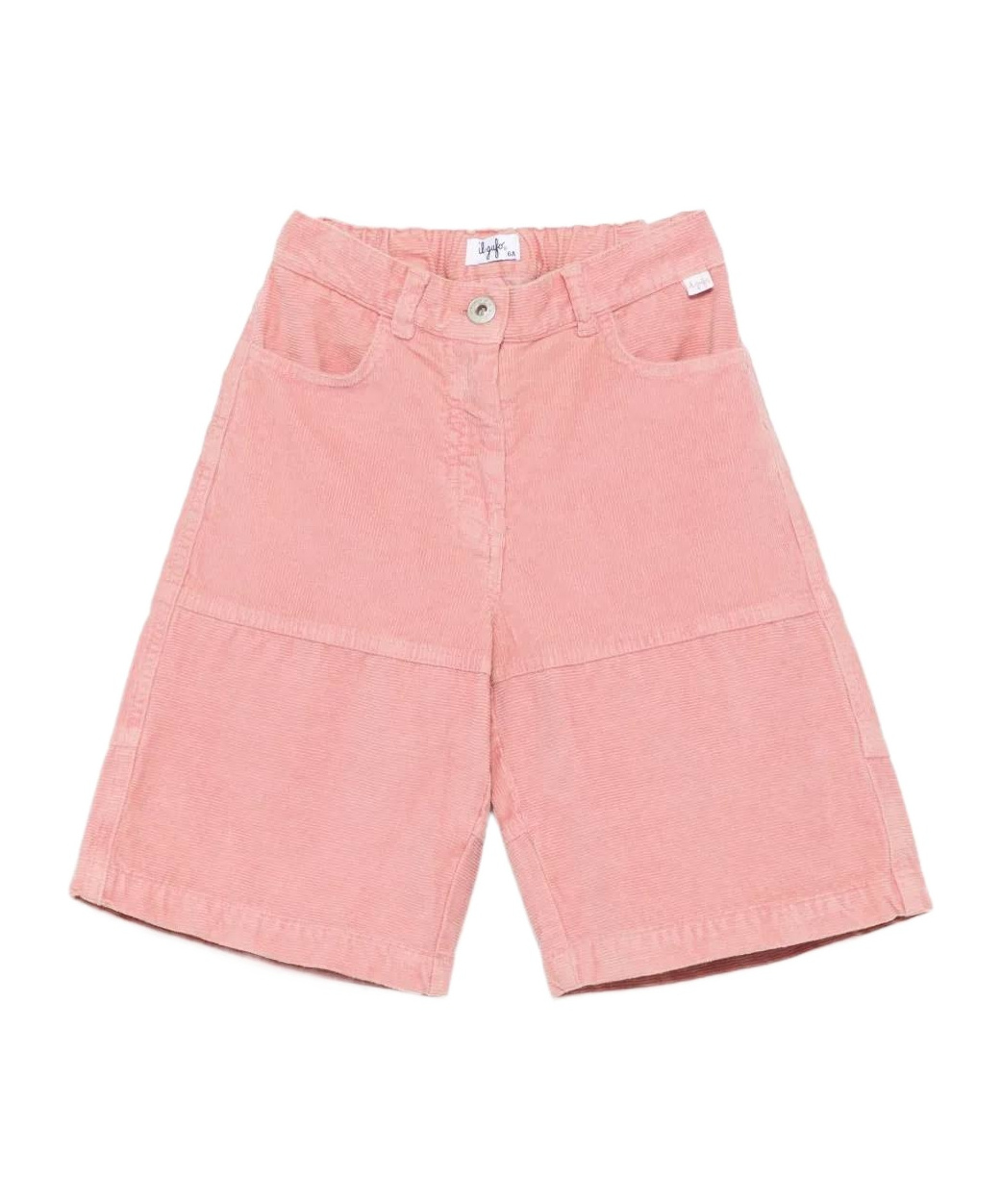 Il Gufo Corduroy Panelled Shorts In Pink