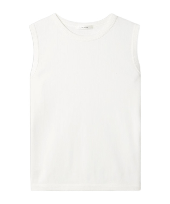 The Row Sleeveless Vest In White