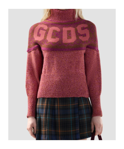 Gcds Strickpullover Mit Rollkragen In Red