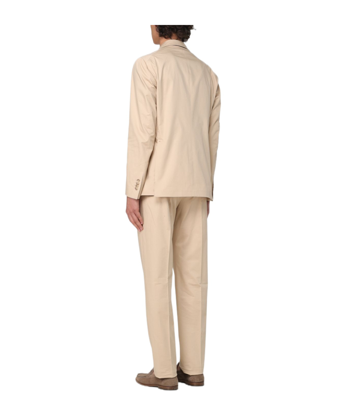 Tagliatore Button Suit In Nude