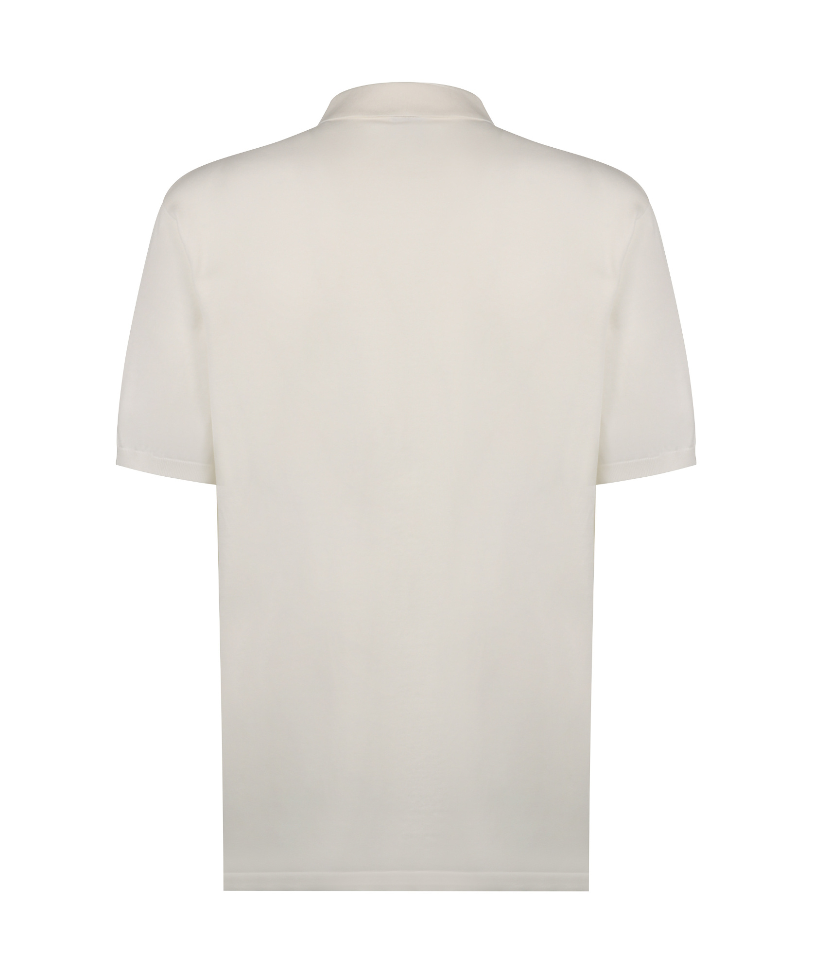 Shop Aspesi Buttoned Short-sleeved Polo Shirt In White