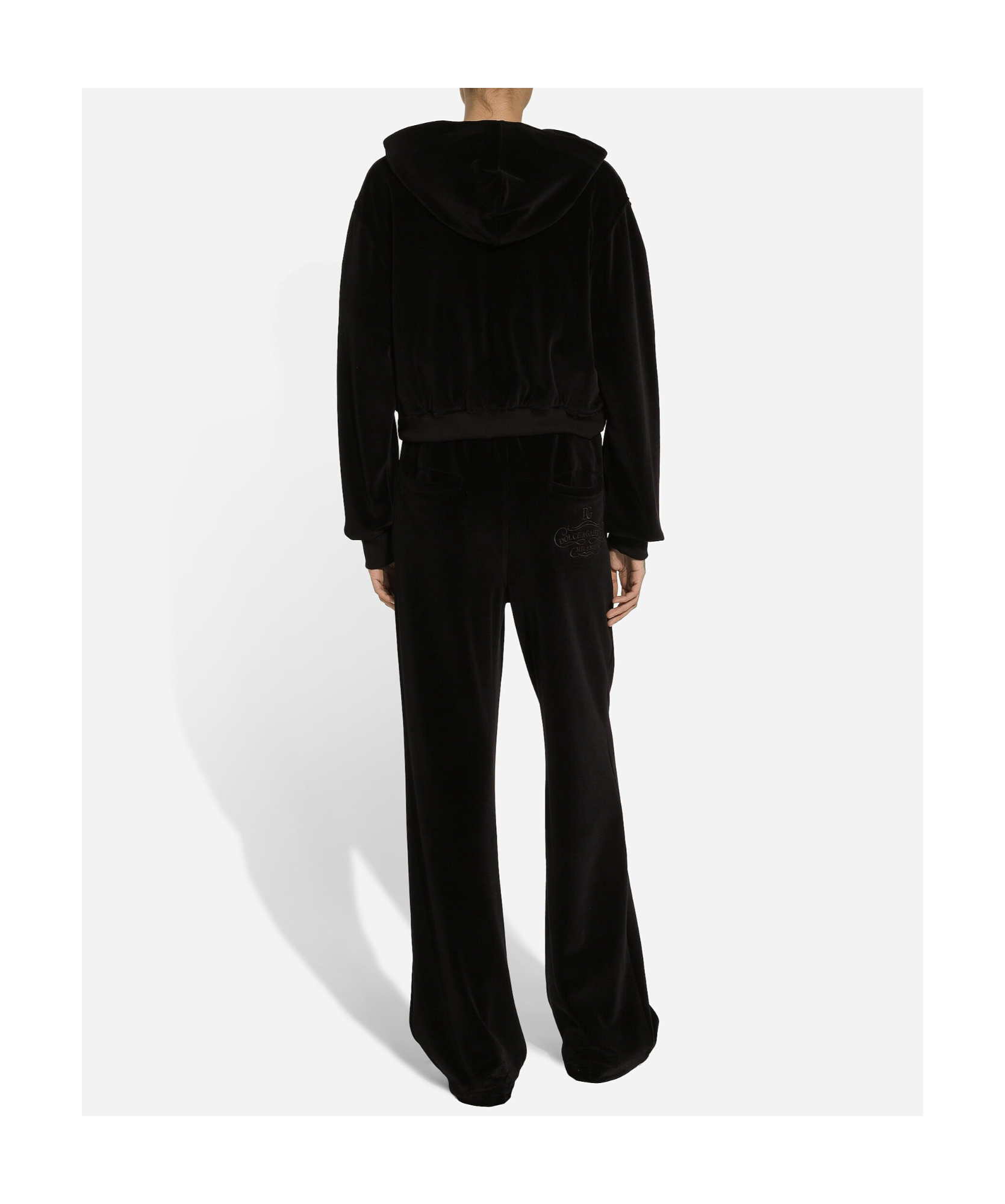 Dolce & Gabbana Velvet Trousers In Black