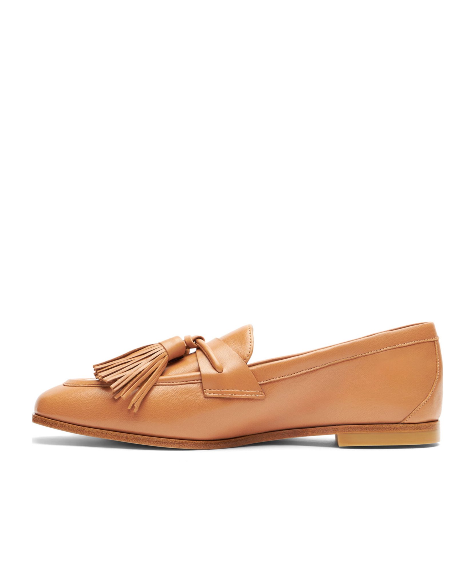 Stuart Weitzman Monday Tassel Loafer Shoes In Brown