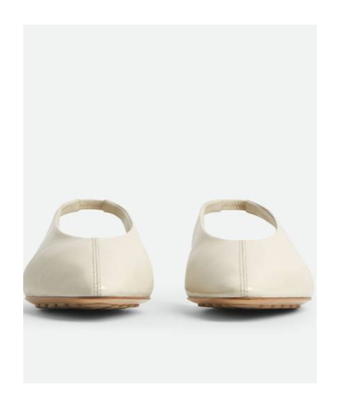 Bottega Veneta 'sofia' White Slingback Ballerinas With Elastic Back In Leather Woman In White