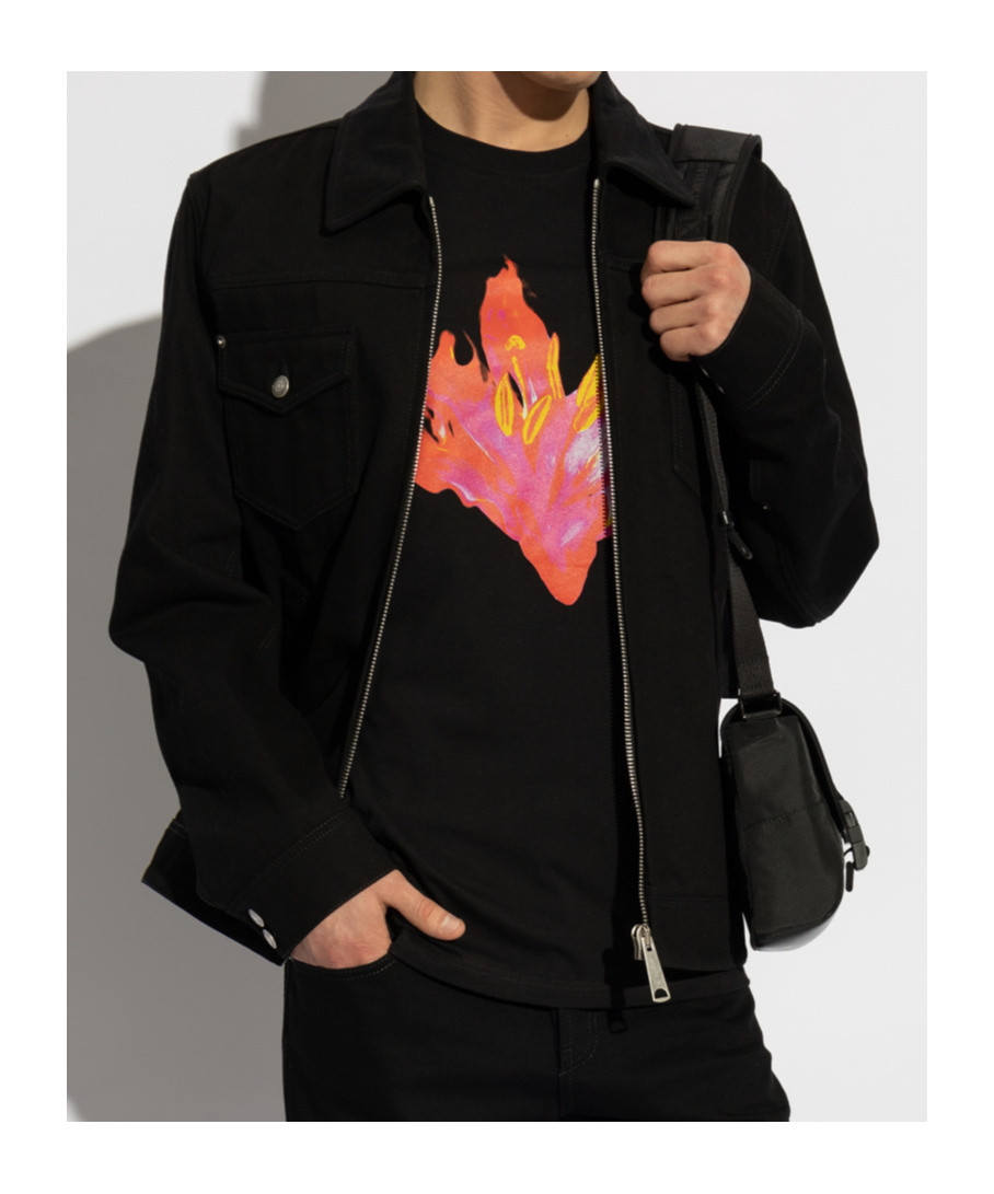 Alexander Mcqueen Denim Zip-up Jacket In Black