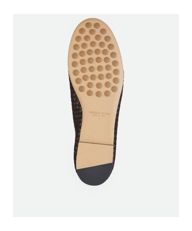 Bottega Veneta Micro Woven Nappa Leather Ballerina Flats