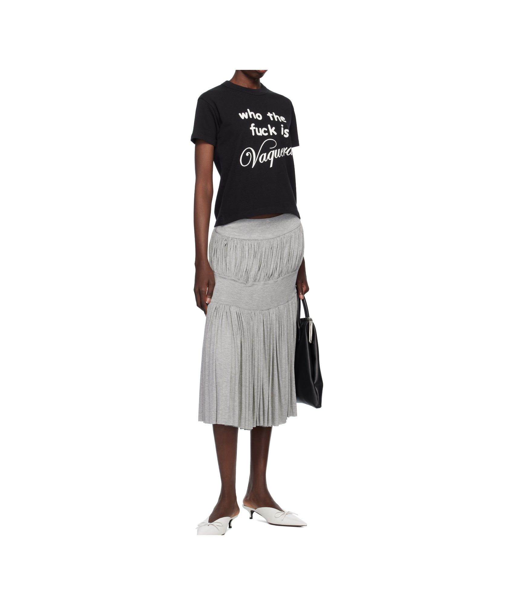 Vaquera Who Tf T-shirt In Black