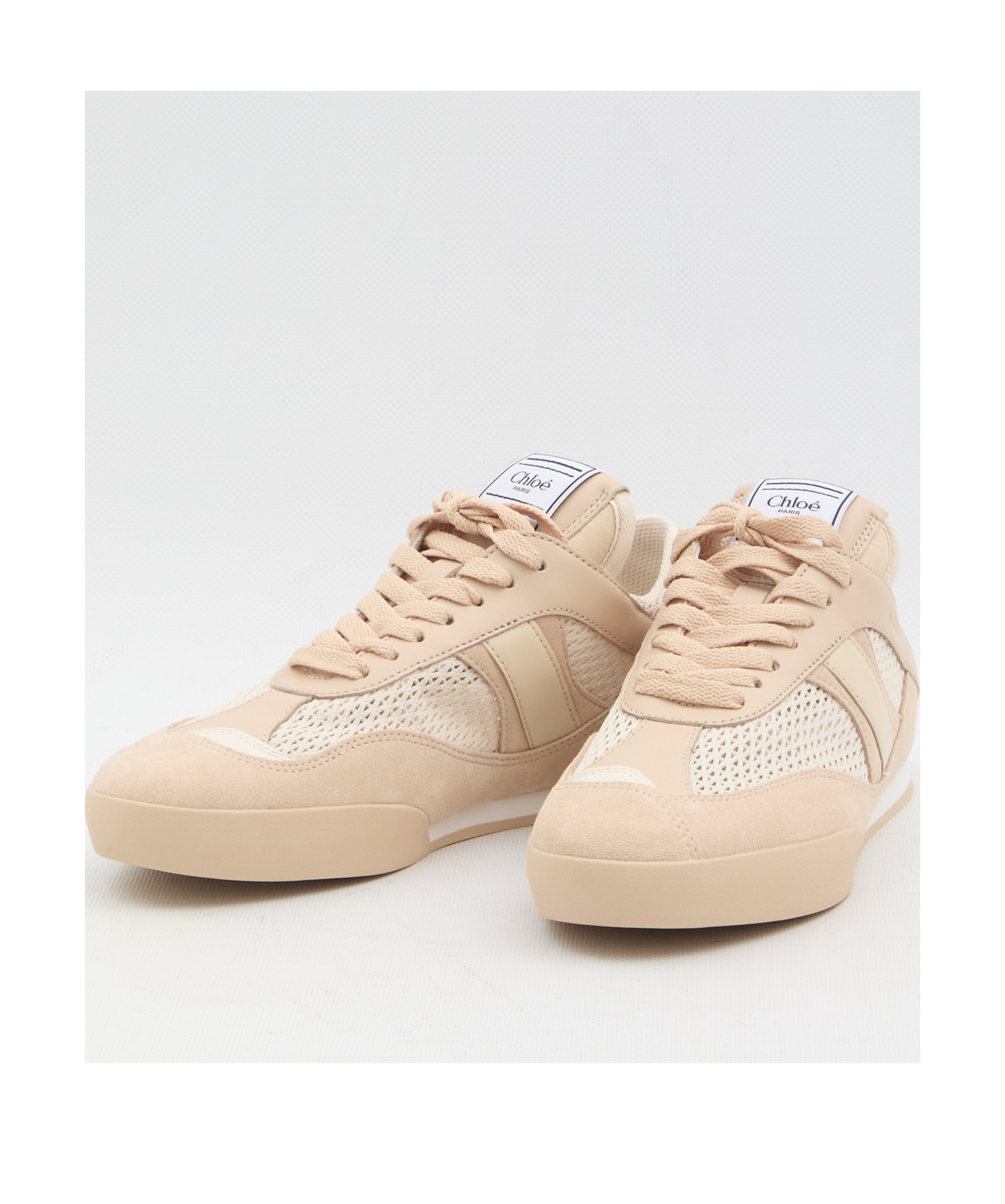 Chloé Kick Sneakers In Nude