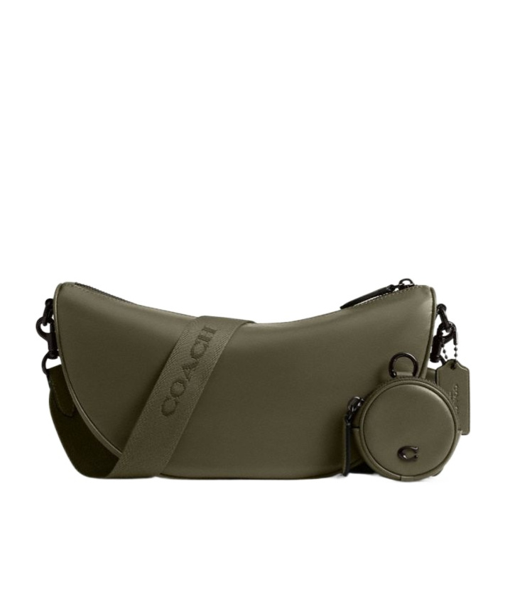 Shop Coach Hall Soft Sling Bag In Green