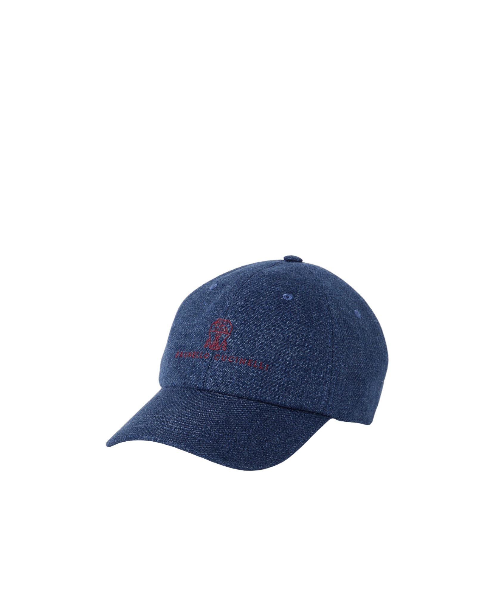 Brunello Cucinelli Logo Cap In Blue