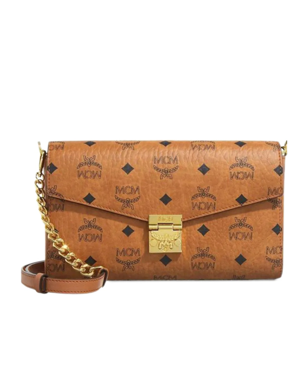Shop Mcm Medium Tracy Shouder Bag In Brown