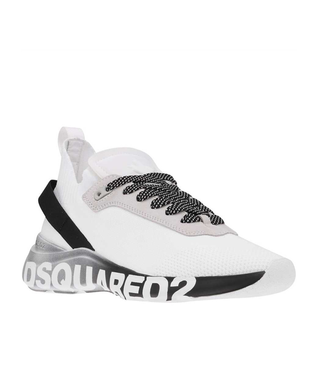Dsquared2 Lace-up Low-cut Sneakers In White