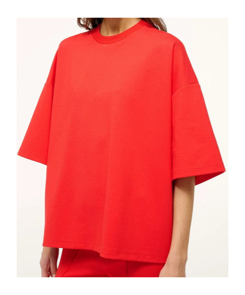 Staud Short-sleeved T-shirt In Red