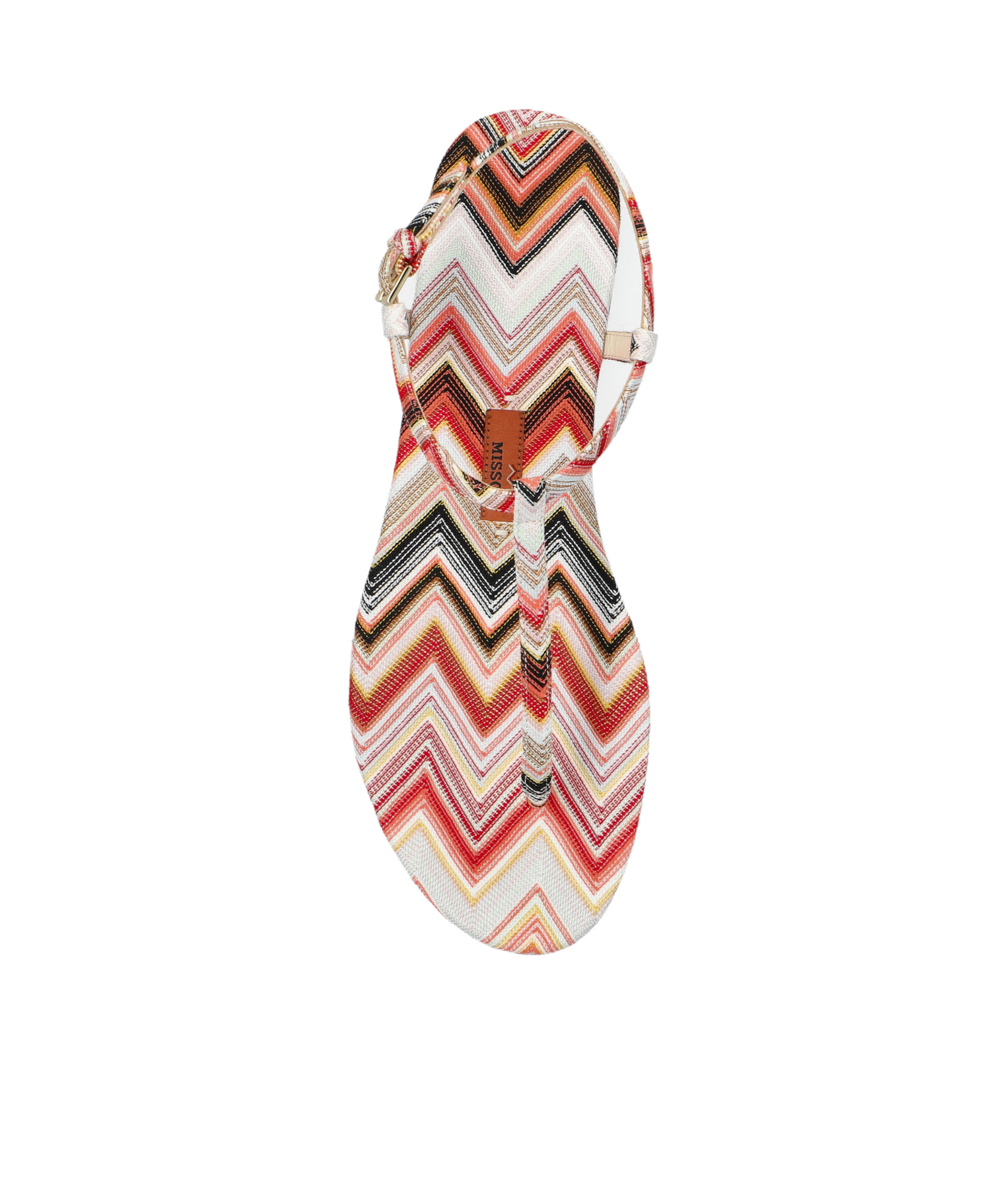 Shop Missoni Zigzag Sandals In Multicolor