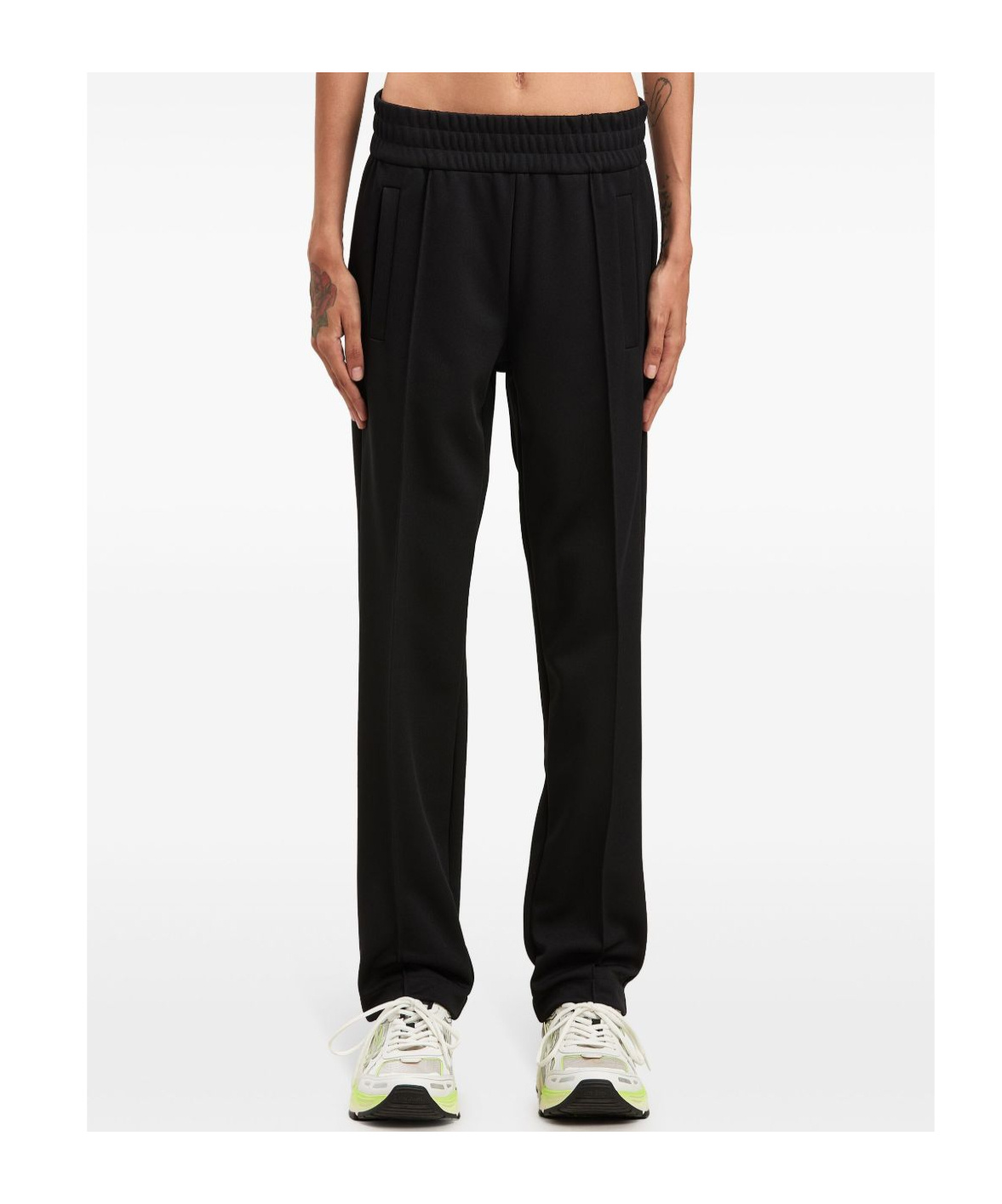 Palm Angels Elastic Waist Sweatpants In Black