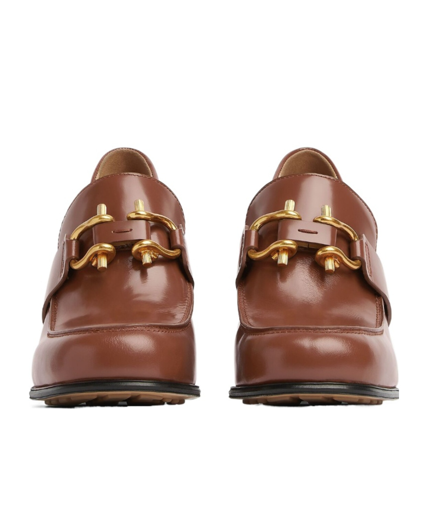 Bottega Veneta Monsieur Bit Loafer Pump In Brown