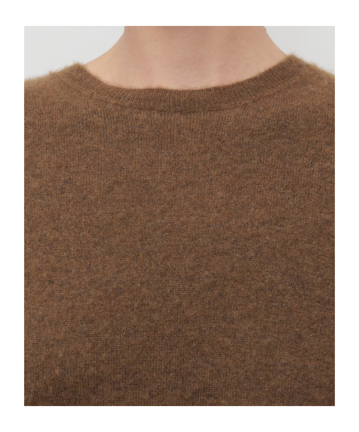 The Row Lorynna Cashmere And Silk-blend Sweater In Brown