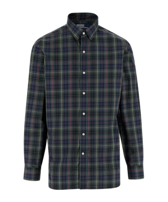 POLO RALPH LAUREN POLO RALPH LAUREN CUSTOM FIT PLAID POPLIN SHIRT