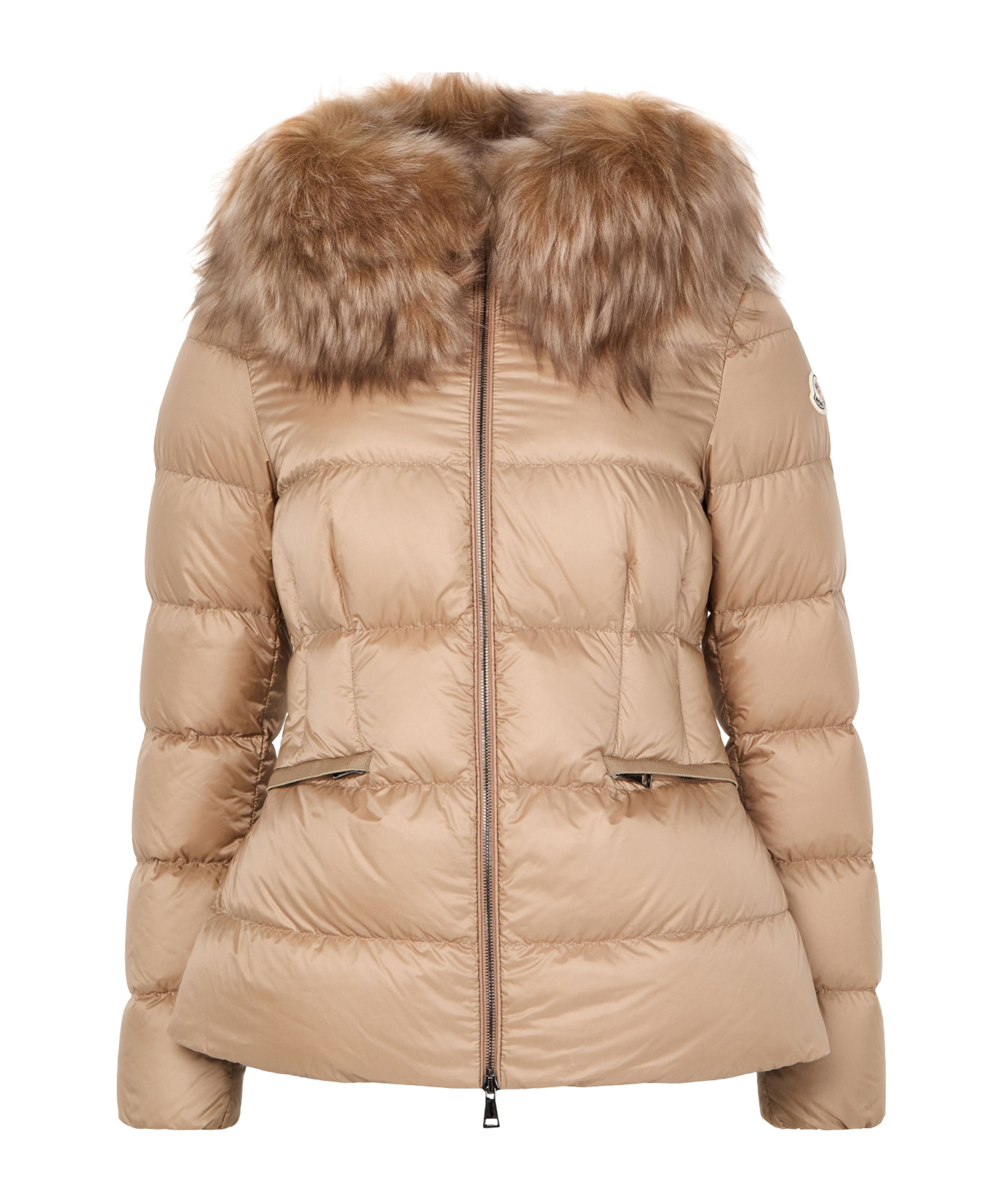 Moncler Boed Down Jacket In Brown