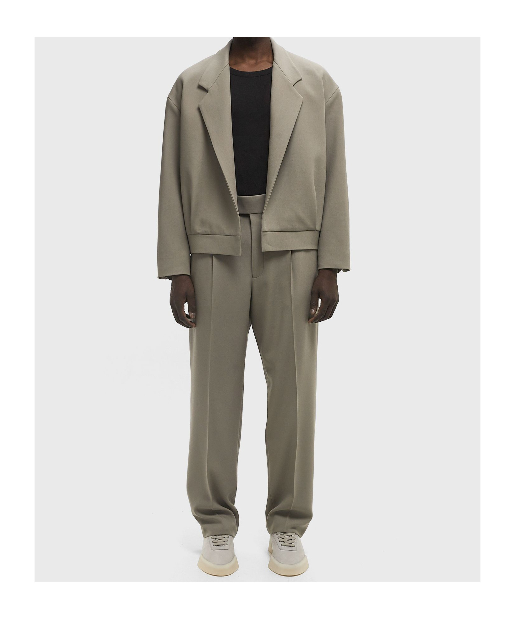 Fear Of God Pleated Casual Pants In Gray