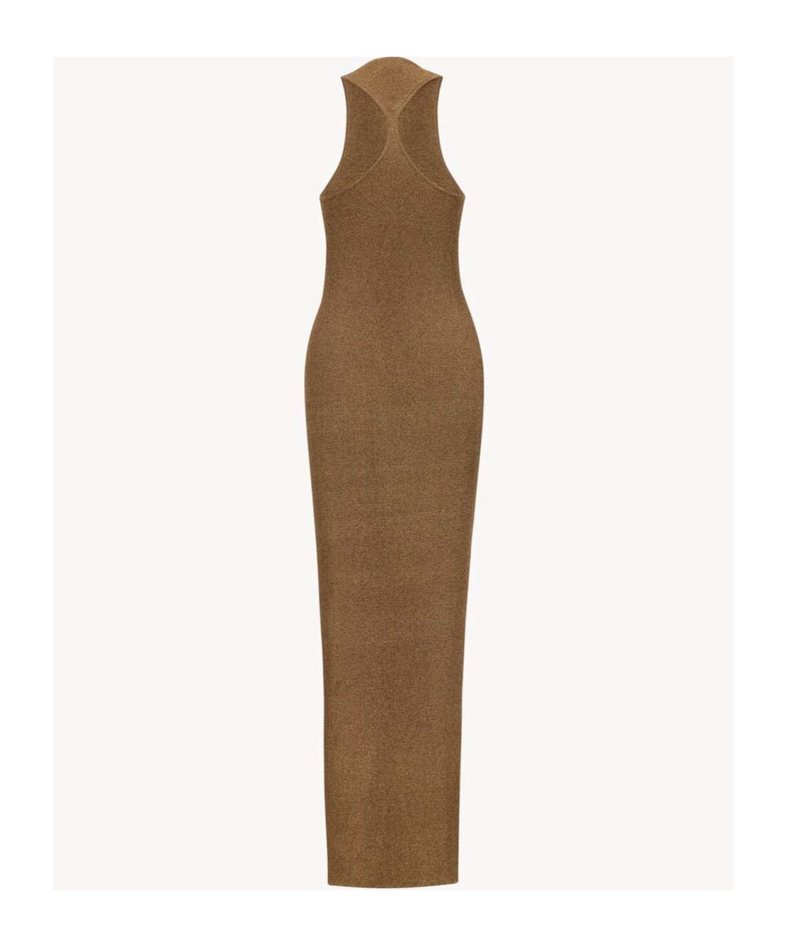Saint Laurent Ribbed Knit Racer Back Dress
