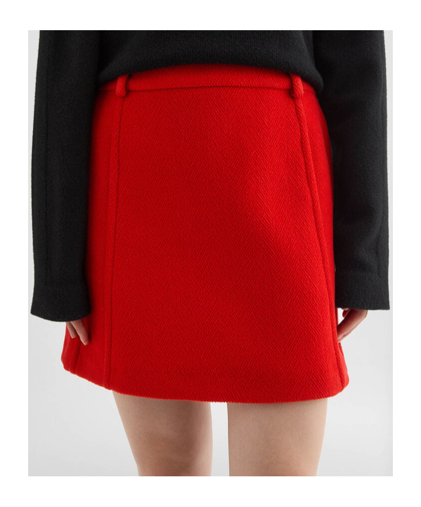 Jil Sander Wool Miniskirt