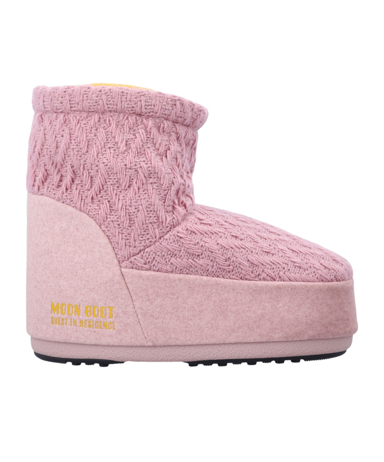 Moon Boot Stivali Da Neve In Maglia Rose In Multi