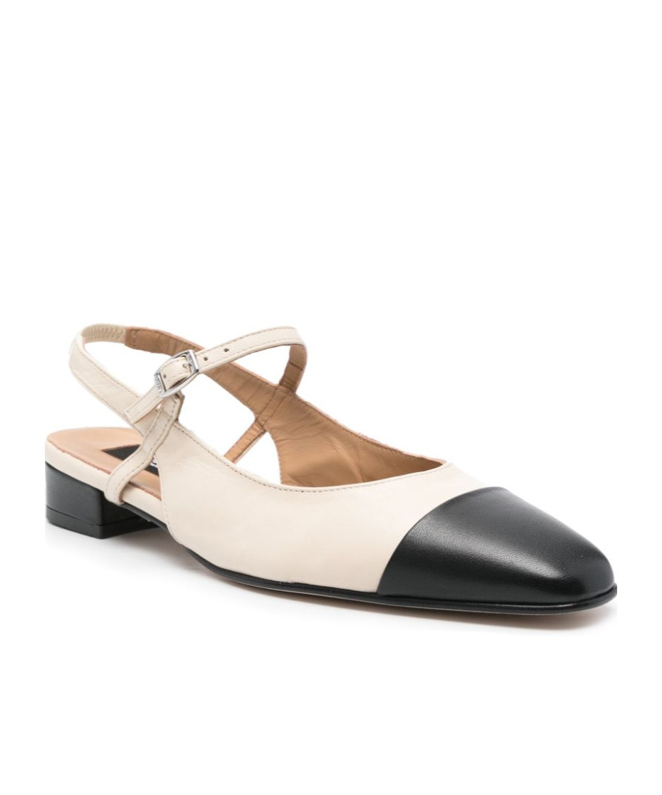Carel Paris Square-toed Ballet Shoes In Nude