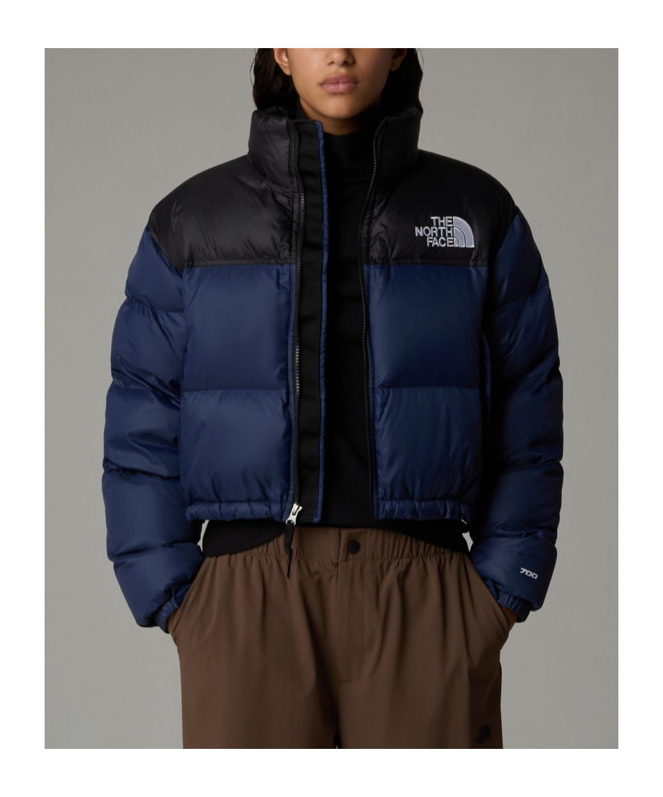 The North Face Nuptse Short Down Jacket In Black