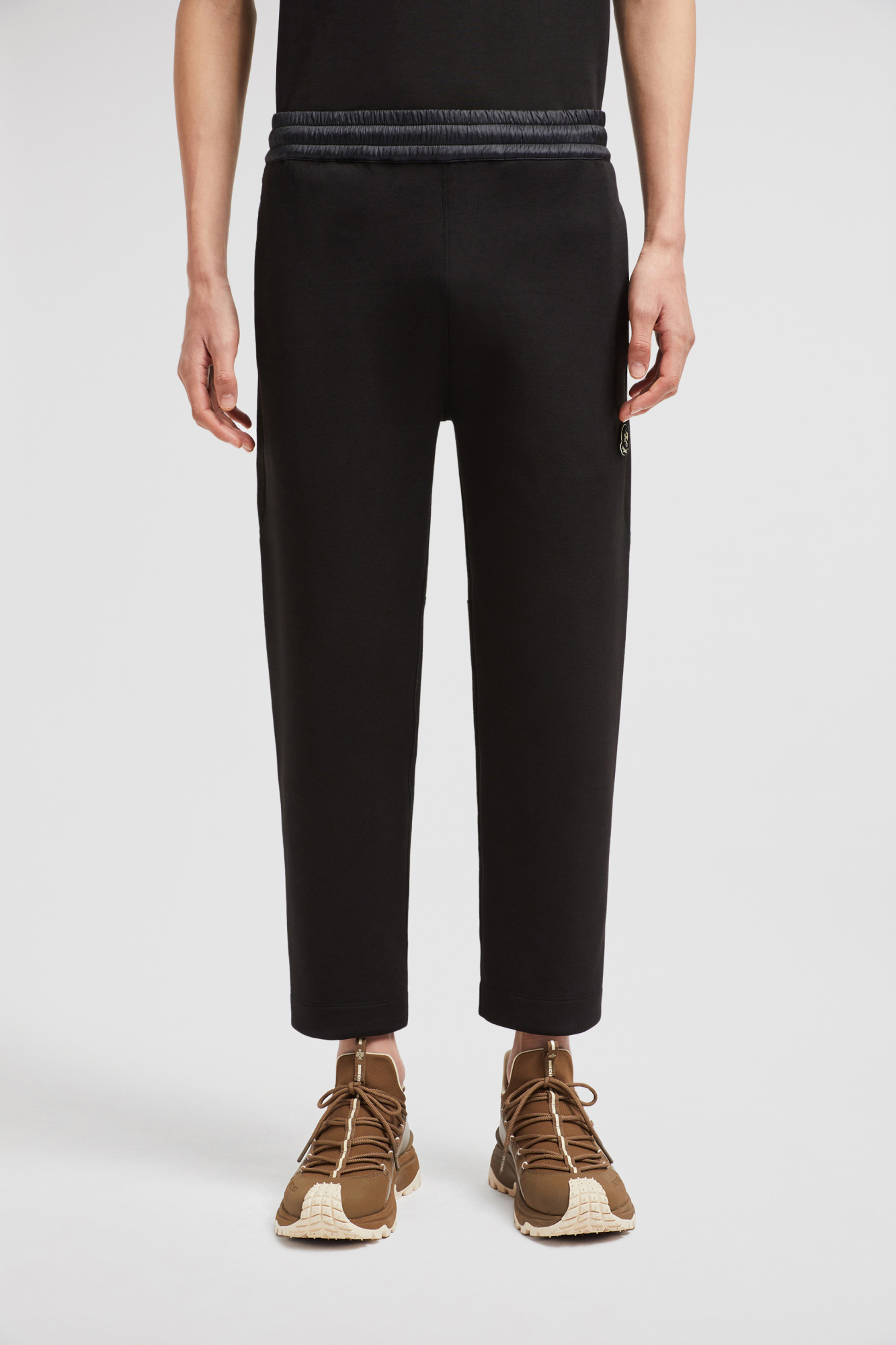 Moncler Elastic Waist Sweatpants In Black