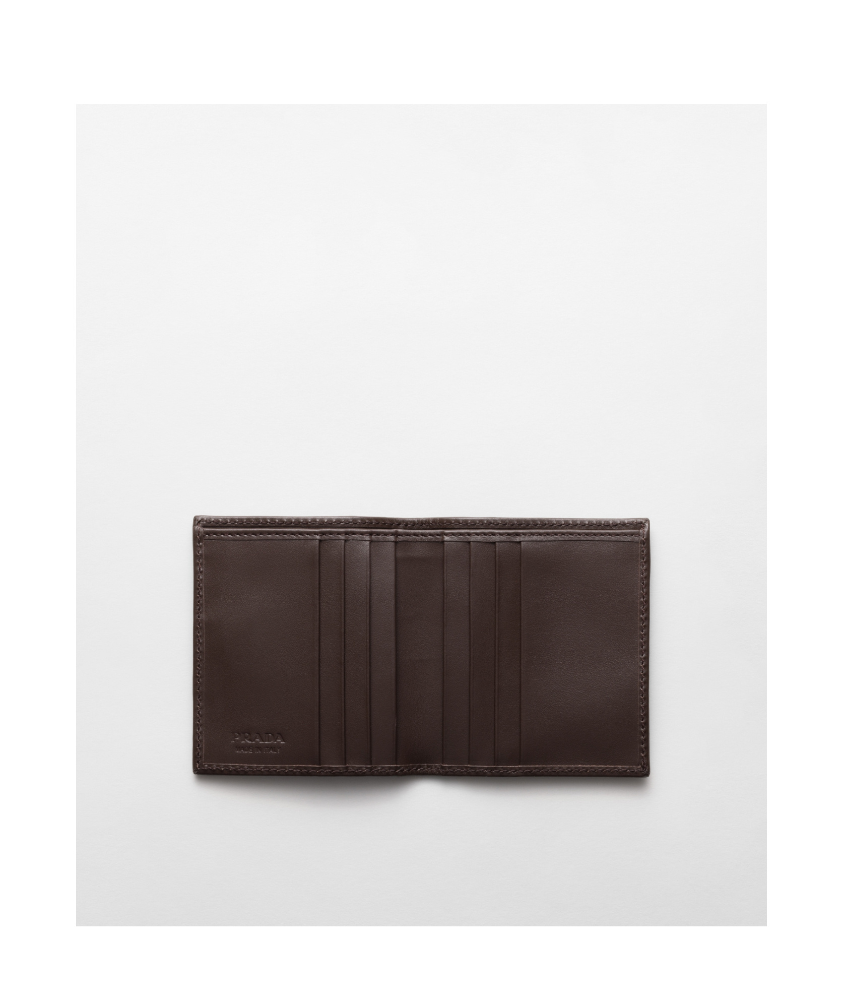 Shop Prada Re-nylon And Leather Wallet In Black