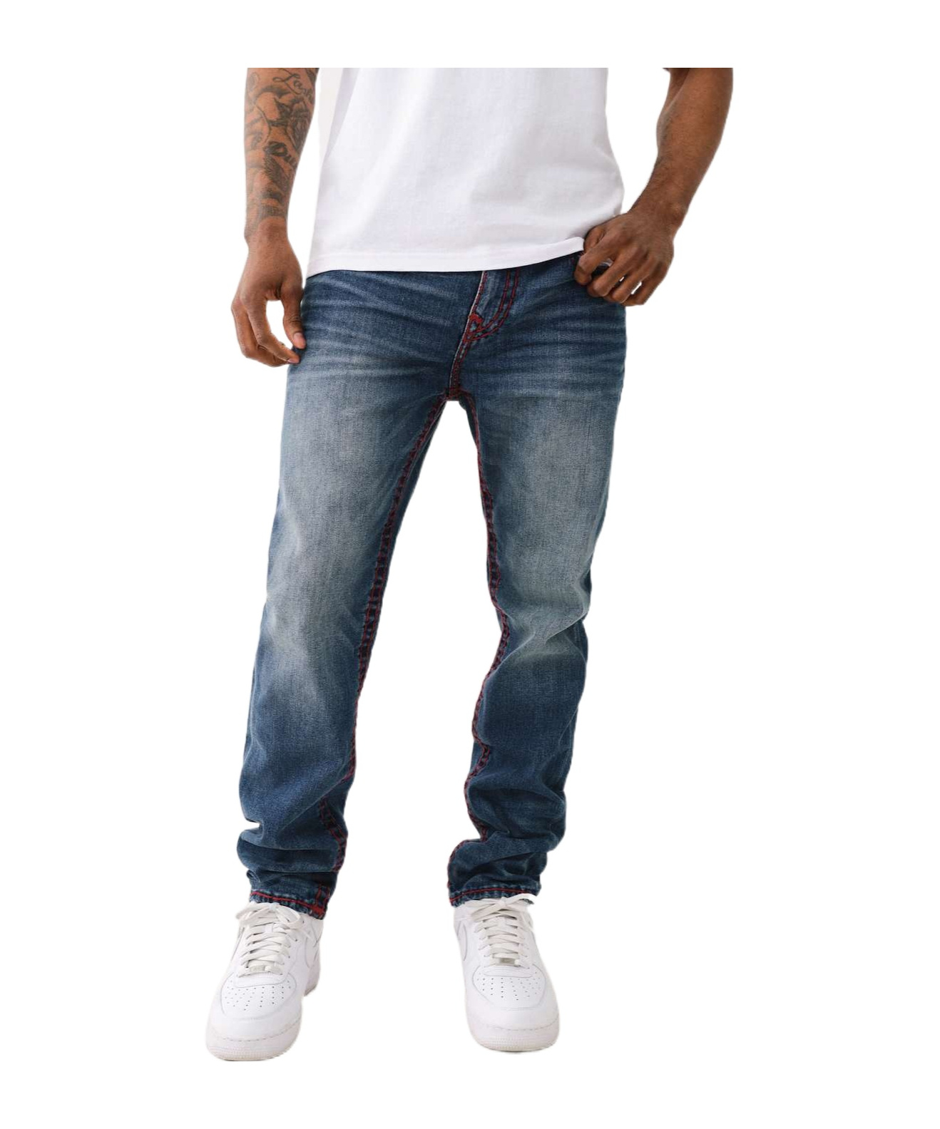 TRUE RELIGION BELT-LOOP JEANS