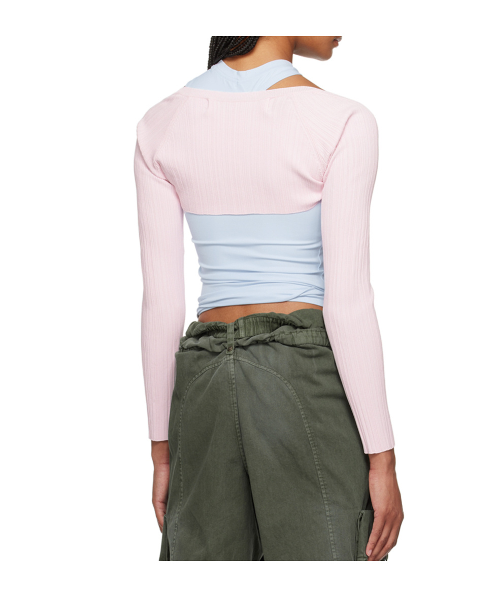 Open Yy Bolero Cardigan In Pink